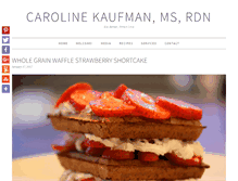 Tablet Screenshot of carolinekaufman.com